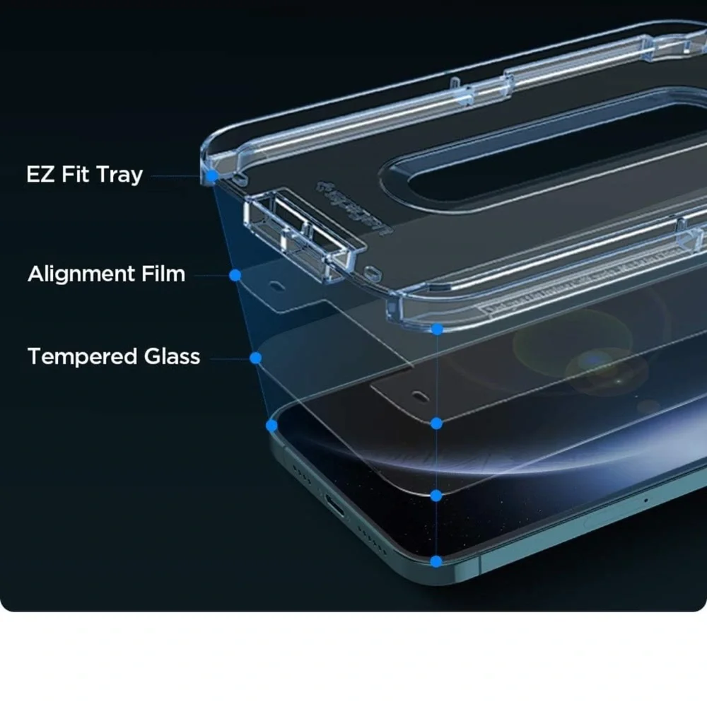 Spigen iPhone 12 Pro Max Tempered Glass Screen Protector